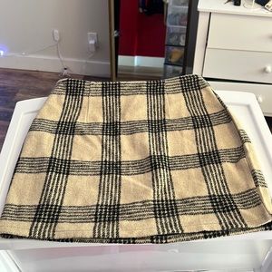 Windsor Plaid High-Rise Skirt